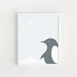 Poster de pinguim.impressão de arte para quarto de