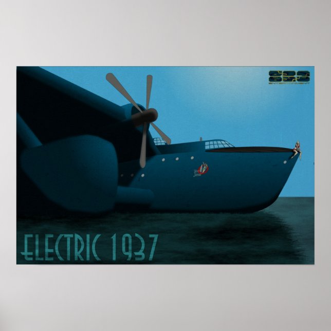 Poster de Pinos "Big Jane" Elétricos 1937 (Frente)