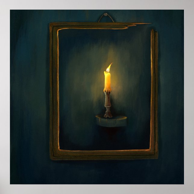Poster de pintura à luz de velas (Frente)