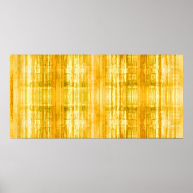 Poster de pintura colorida amarela (Frente)