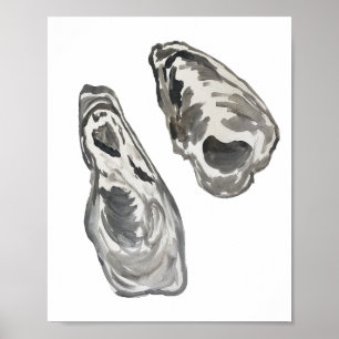 Poster de pintura da casca de ostra