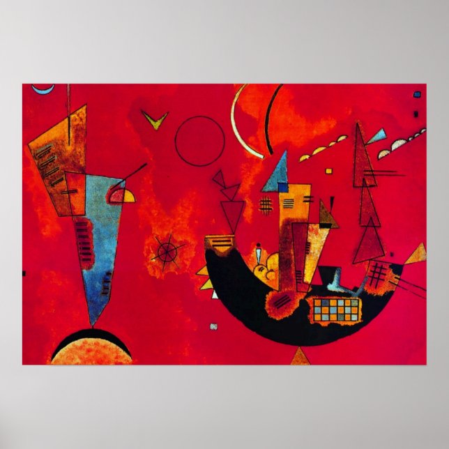 Poster de pintura de Abstrato de Kandinsky Mit und (Frente)