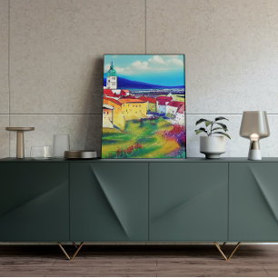 Poster de pintura de Nitra Art no Castelo Medieval