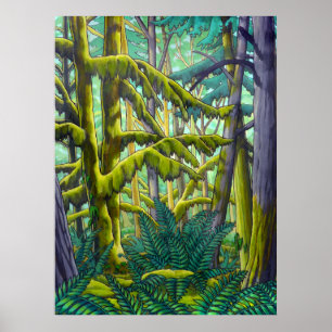 Poster de pintura de paisagem canadense por Kim Hu