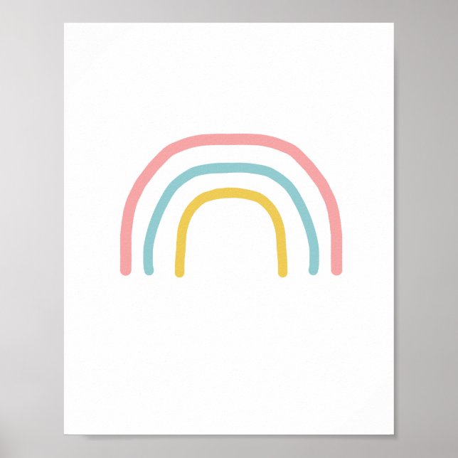 Poster de pintura do Rainbow Pastel (Frente)