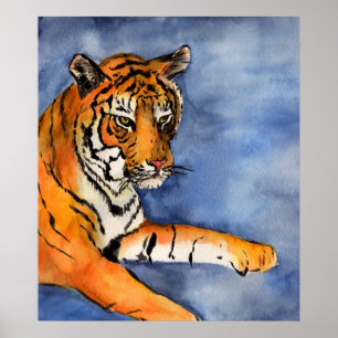 Poster de pintura em Tigre (Cortado)