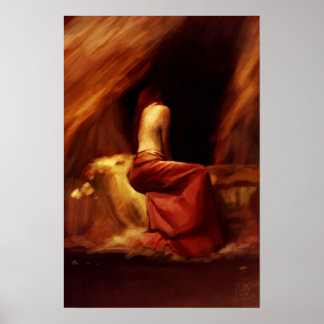 Poster de pintura pequena com arrependimento