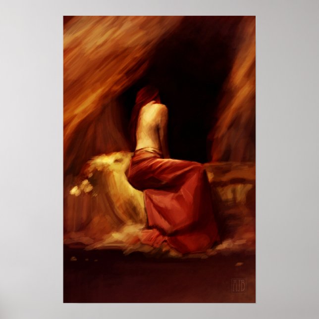 Poster de pintura pequena com arrependimento (Frente)