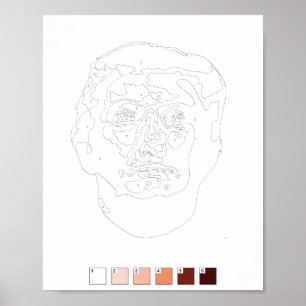 Poster de Pintura por Números: Donald Trump