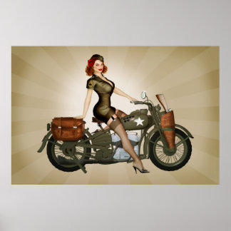 Poster de Pinup do Exército de Davidson
