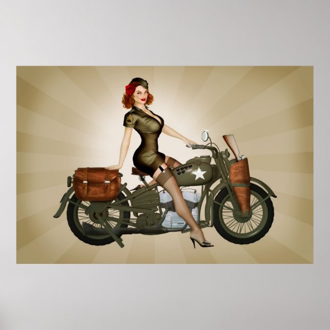 Poster de Pinup do Exército de Davidson (Frente)
