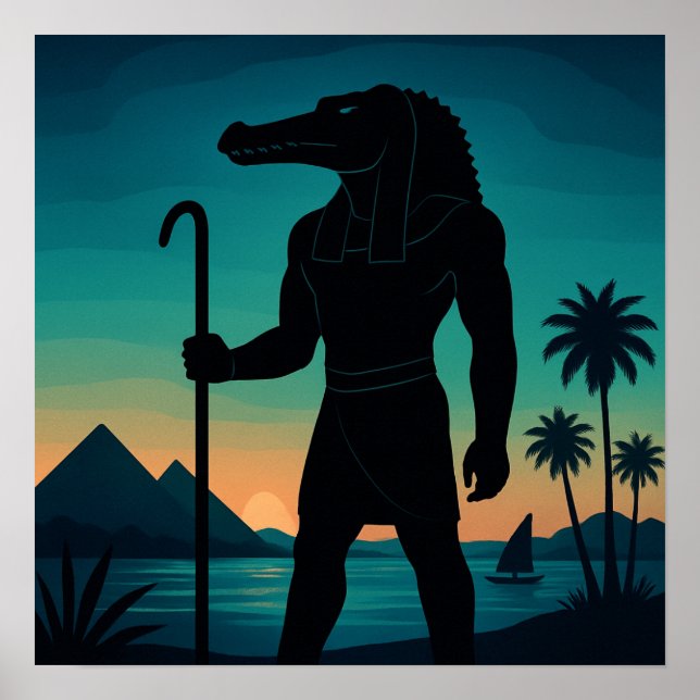 Poster de Pirâmides Guardiães do Nilo Sobek Sagrad (Frente)