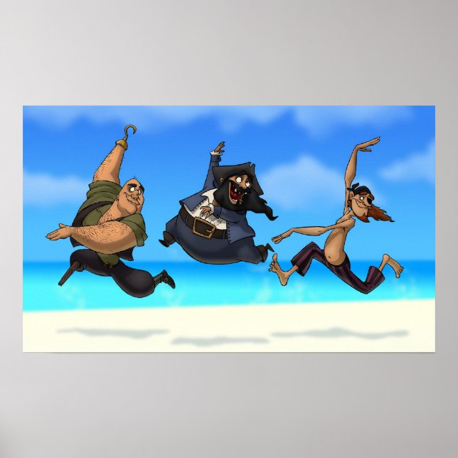 Poster de Piratas Dançam (Frente)