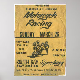 poster de pista de autoestrada South Bay 1970
