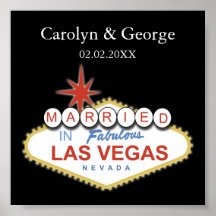 poster de placa de las vegas