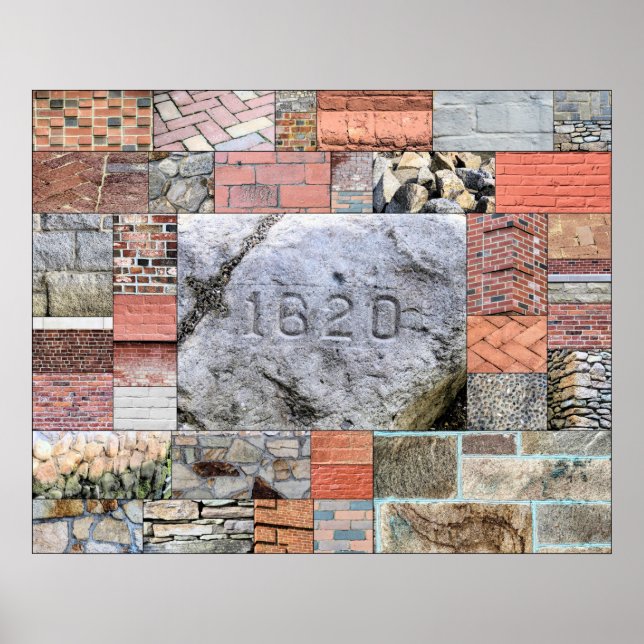 Poster de Plymouth Rocks e Bricks (Frente)