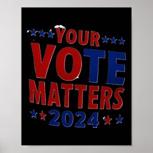 Poster Dê Poder Ao Voto De Voz Nas Eleições Nos Eua 2024