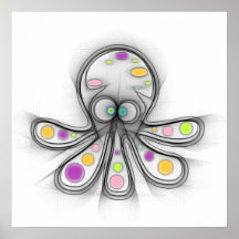 Poster de polvo fofo confuso