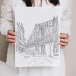 Poster de ponte Nova Iorque Manhattan<br><div class="desc">Nova Iorque Manhattan Bridge poster. Impressões de arte para sua casa!</div>