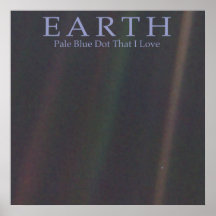 POSTER DE PONTO AZUL PÁLIDO DA TERRA