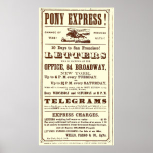 Poster de Pony Express: História americana