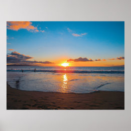Poster de pôr do sol Maui