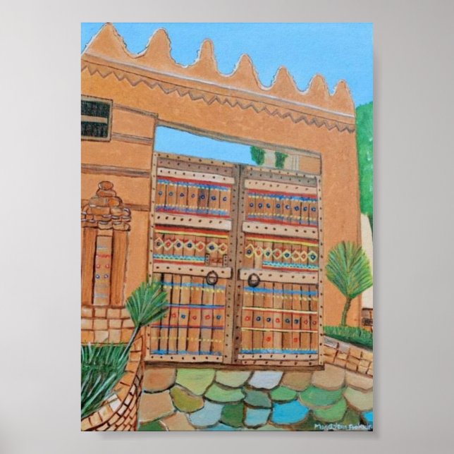 Poster de porta árabe (Frente)