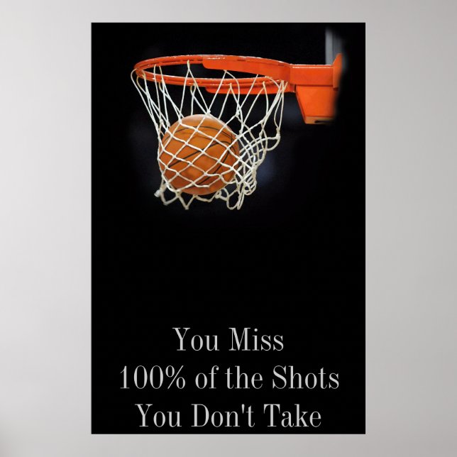 Poster de Porta de Basquete de Cota Motivacional d (Frente)