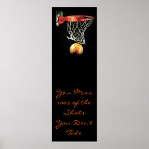 Poster de porta de basquete de cotação móvel