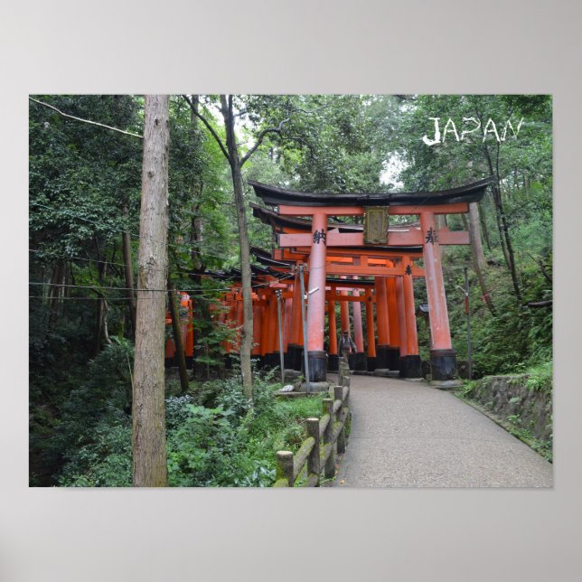 Poster de Portas de Torii Japonês (Frente)
