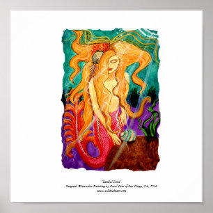 Poster De "poster da sirene Sanibel" - 15" x 15"