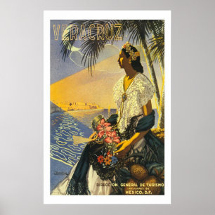 Poster De "poster das viagens vintage Vera Cruz"