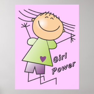 poster de potência da garota de vara