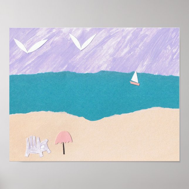 Poster de praia (Frente)