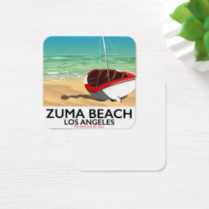 poster de praia de Zuma Beach LA