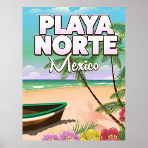 poster de praia do Playa Norte
