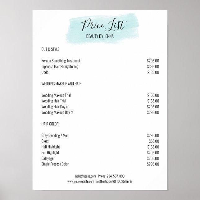 Poster de pré-escuta azul branco simples (Frente)