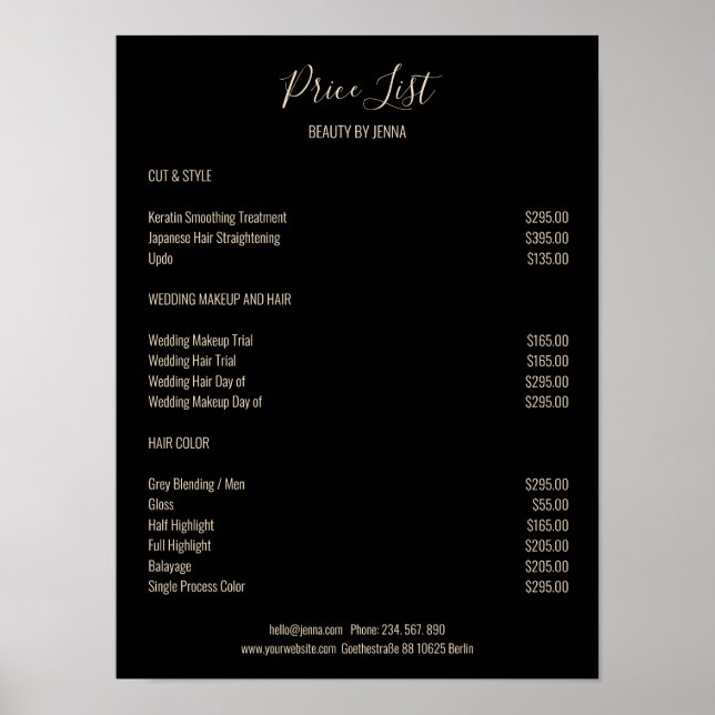 Poster de pré-escuta simples de bege branco (Frente)