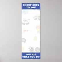 Poster de prêmio de de funcionários de autocolante