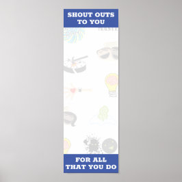 Poster de prêmio de de funcionários de autocolante