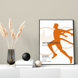 Poster de Presente Personalizado de 1 rua Maratona