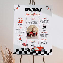 Poster de primeiro aniversario do do Carro de Cor