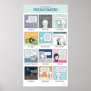 Poster de procrastinação