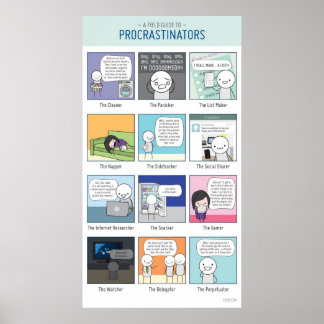 Poster de procrastinação