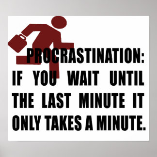 Poster de procrastinação