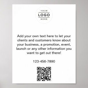 Poster de Promoção de Empresa Personalizada com Có
