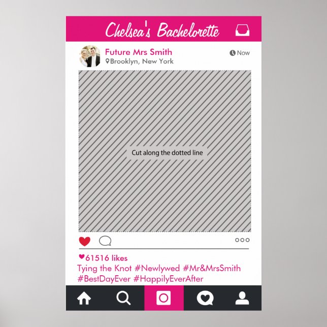 Poster de Propagação de Fotografia de Frame do Par (Frente)