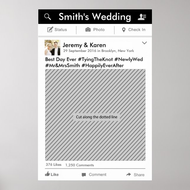 Poster de Propagação de Fotografia de Frame do Par (Frente)