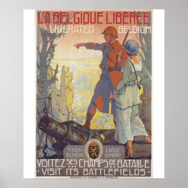 Poster de propaganda belga libertada (Frente)