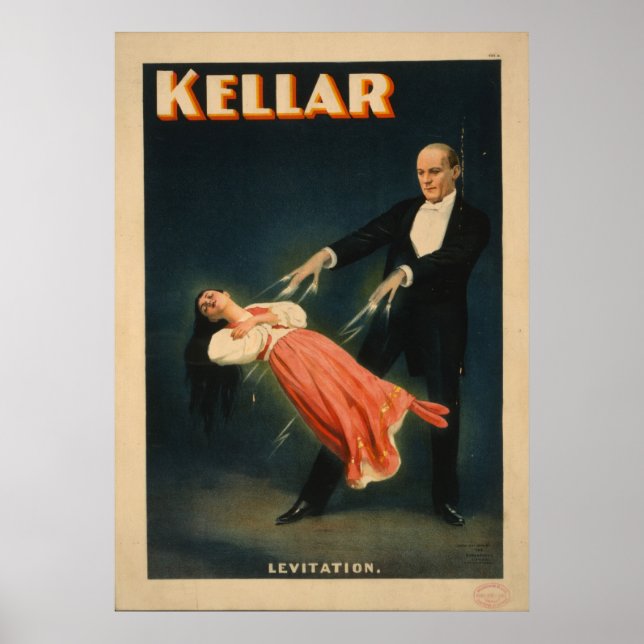Poster de propaganda do mago Harry Kellar (Frente)